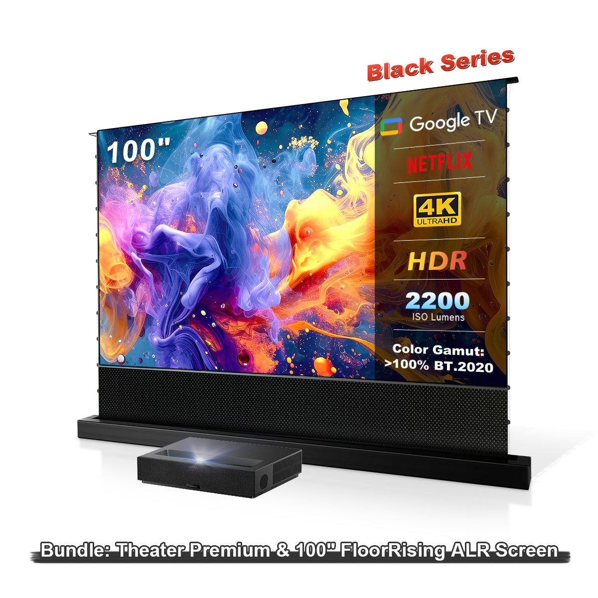 (Occasion - Comme Neuf) Formovie Theater Premium Vidéoprojecteur Ultra Courte Focale Triple Laser 4K TV