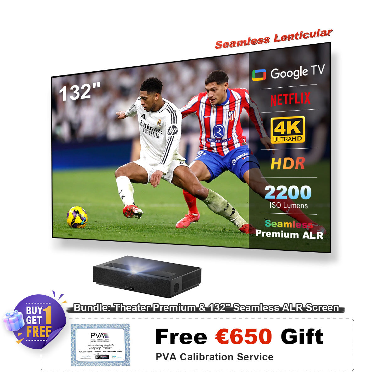 Formovie Theater Premium Triple Laser 4K TV Ultra Short Throw Projector