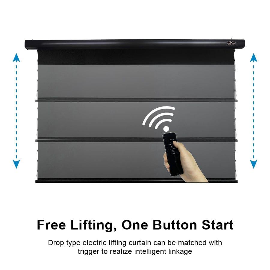 VIVIDSTORM PRO A Slimline Motorized Tension Drop Down UST ALR Projector Screen
