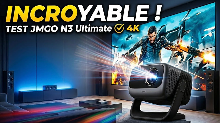 No More Washed-Out Pictures! JMGO N3 Ultimate + NothingProjector 95% ALR Drop Down Screen