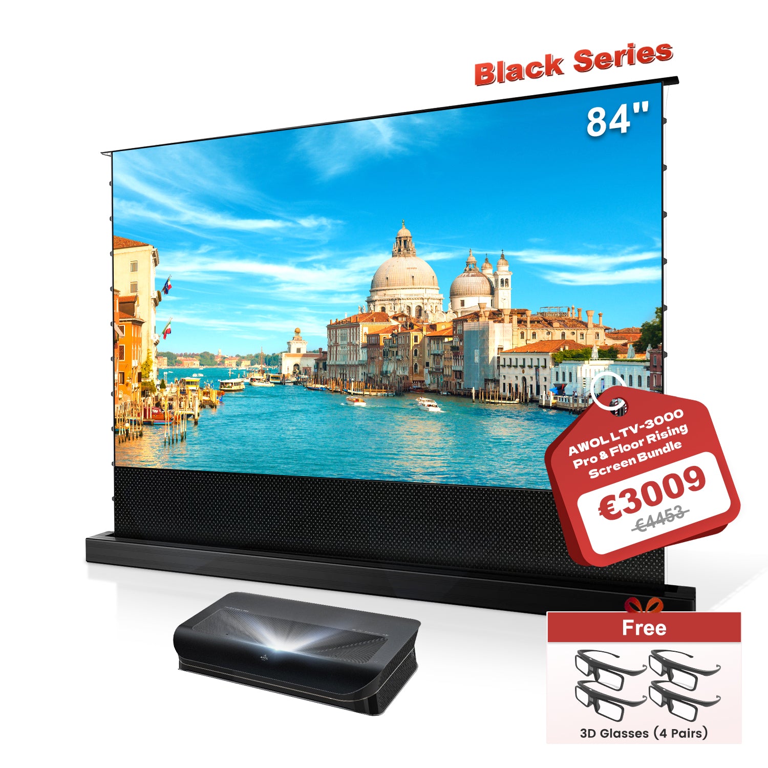 Awol Vision 3000 Pro 4k 3d Ltv Triple Laser Vidéoprojecteur