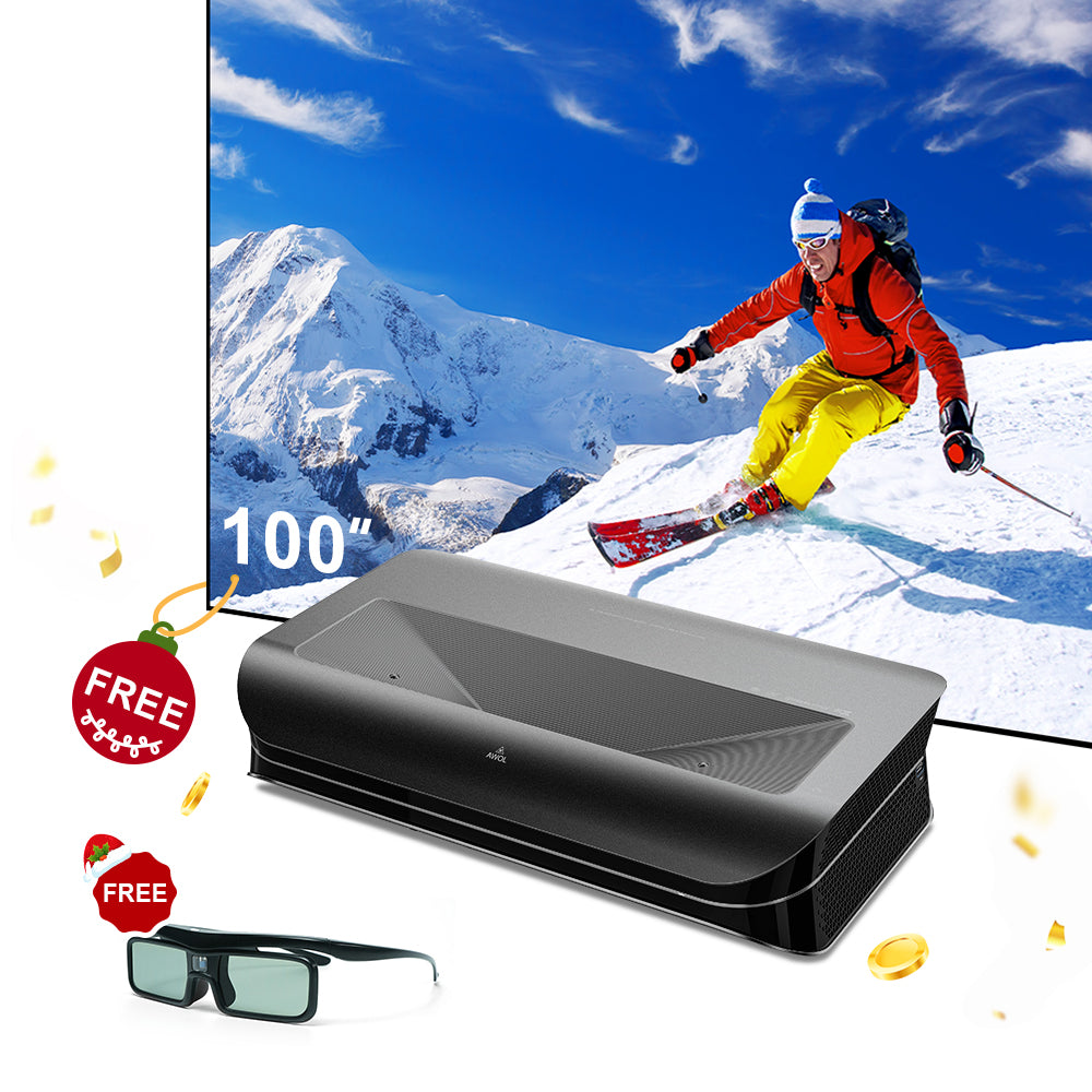 2023 Noël AWOL Vision LTV-3500 Pro 4K  ultra courte focale Laser: vidéoprojecteur 3500 Pro Lumens.