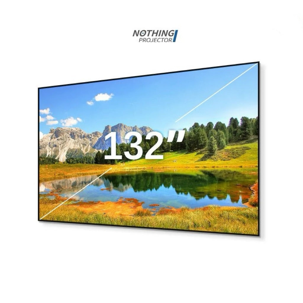 132 Inch Nothing Projector Cinematic Seamless Lenticular Premium ALR Screen
