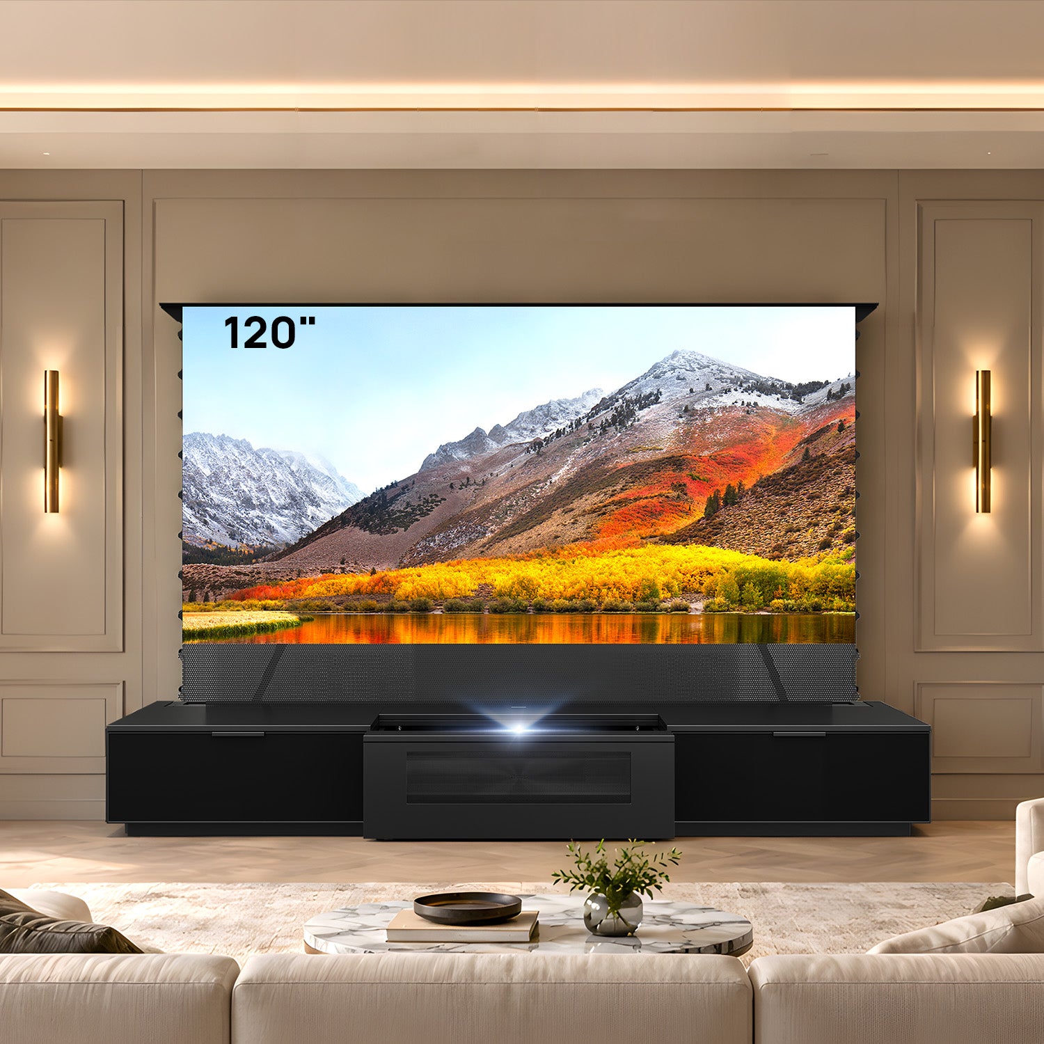 NothingProjector Berlin Motorized Laser TV Cabinet | UST Projector