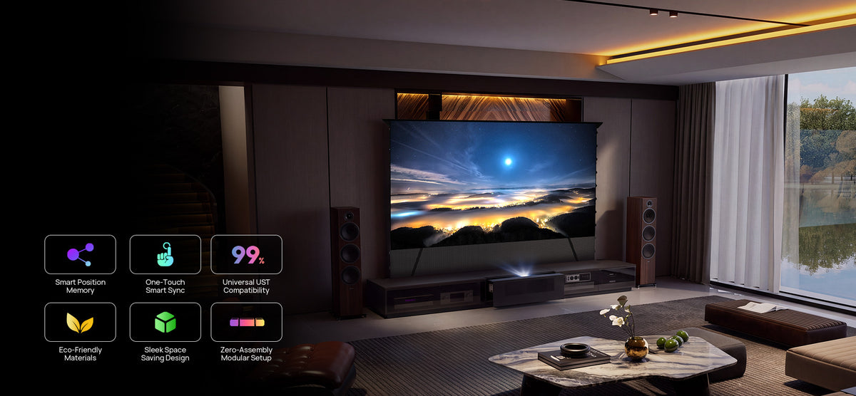 NothingProjector Berlin all-in-one motorized laser TV cabinet overview