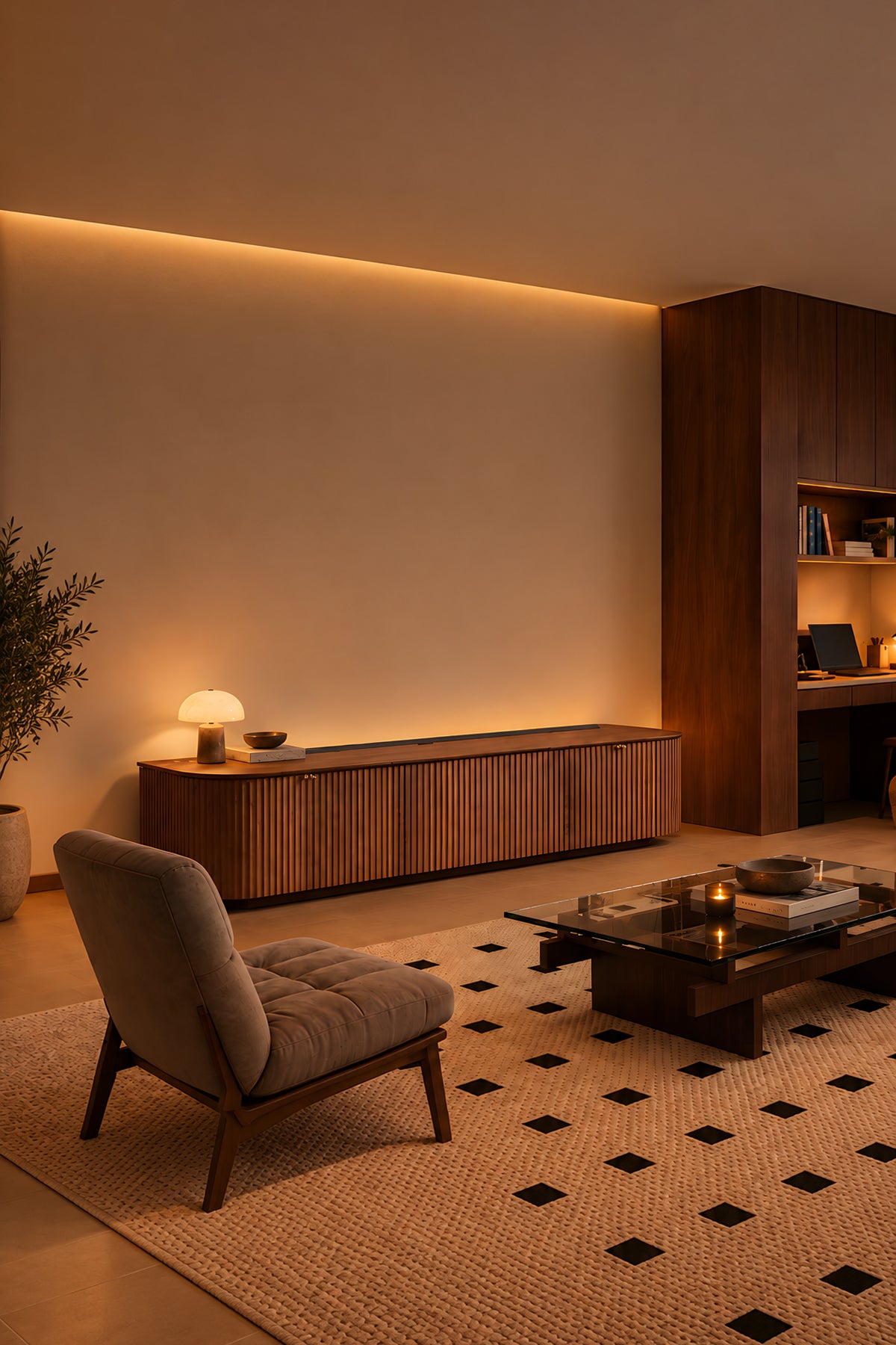 NothingProjector Milo laser TV cabinet — Instant Minimalism. Zero Visible Equipment