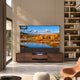 NothingProjector Laser noyer TV meuble dans un salon avec une 100 pouce ALR plancher montant écran élevé