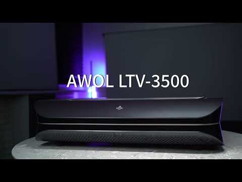 2023 Version AWOL Vision LTV-3500 4K  ultra courte focale Laser vidéoprojecteur 3500 Lumens