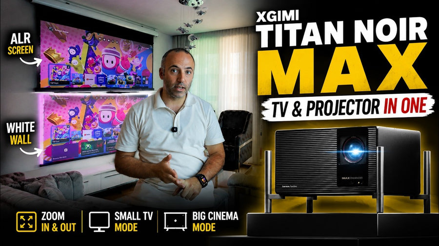 One Button Cinema: XGIMI TITAN & NothingProjector Motorized Screen – Complete Setup Review
