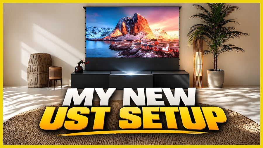 Best UST Projector Setup: NothingProjector Smart Cabinet & 120 Inch CLR Screen Review