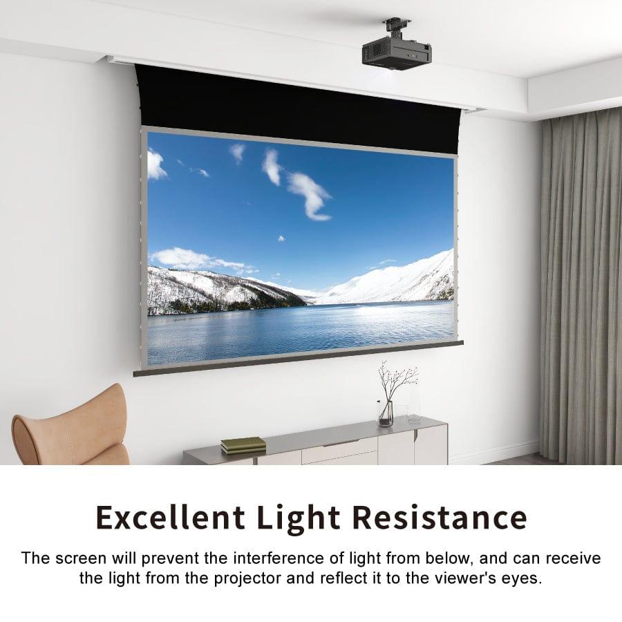 VividStorm Pro a Slimline Motoralize Tension Drop Down Down Ust Alr Projector Screen