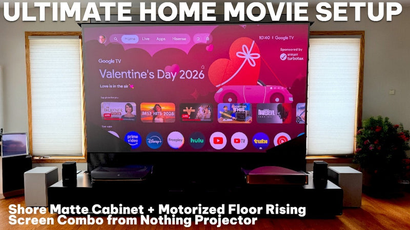 This Integrated Projector Setup is Genius! Shore RollaTV from Nothing Projector
