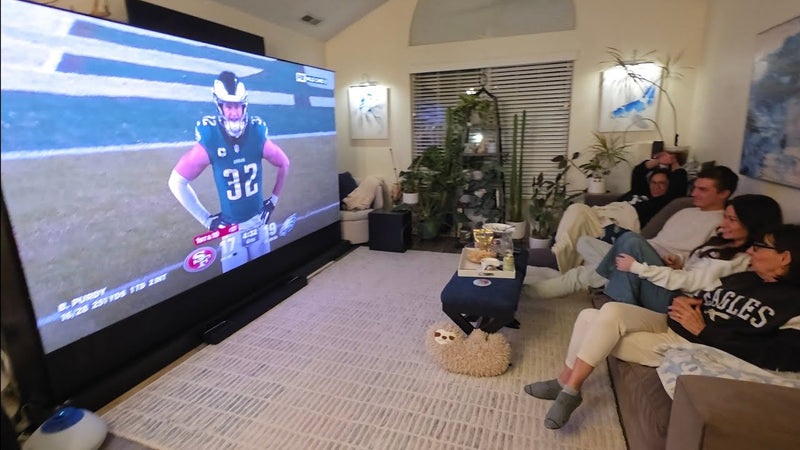 NOTHING PROJECTOR SCREEN 130" FIXED FRAME & FLOOR RISING REVIEW