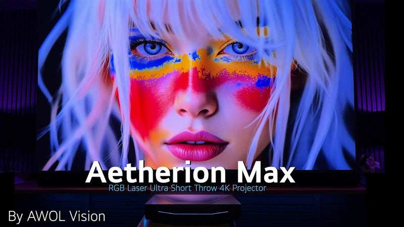 The NEW Aetherion Max Ultra Short Throw Projector by AWOL Vision