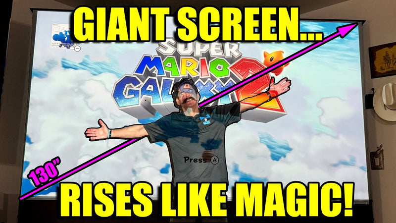 Gaming Just Got HUGE – Nothing Projector 130” Floor Rising Long Throw ALR Screen Review