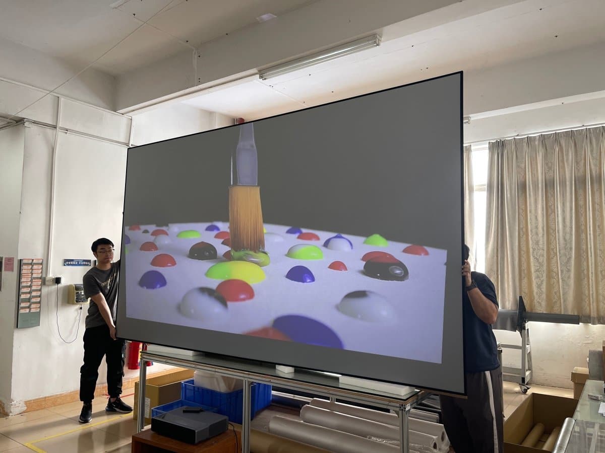 150 inch XY/Nothingprojector Screen Black Series Lenticular Pet Crystal ...