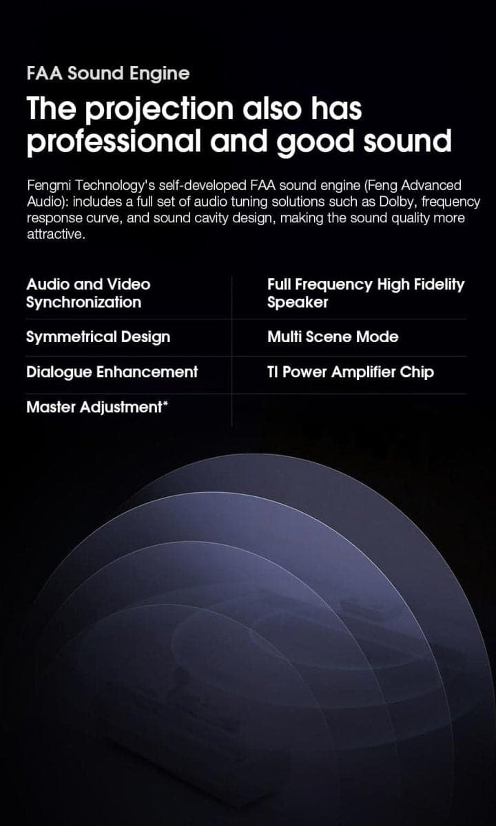 Fengmi Formovie 4K MAX Ultra Short Throw Laser projector 4500 ANSI - Nothingprojector