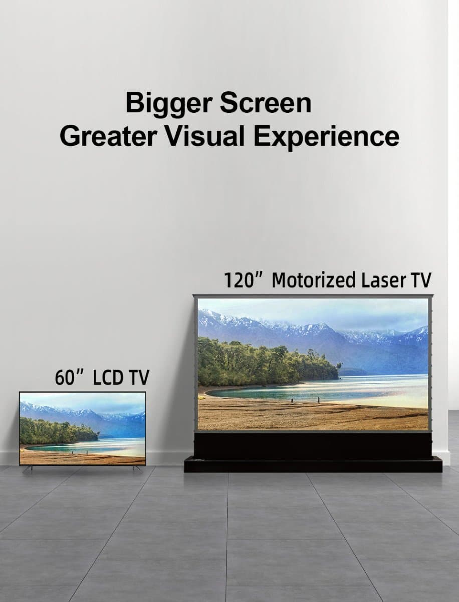 NothingProjector Motorized Floor Rising 120 inch ALR Screen For Ultra Short Throw Projector - Nothingprojector